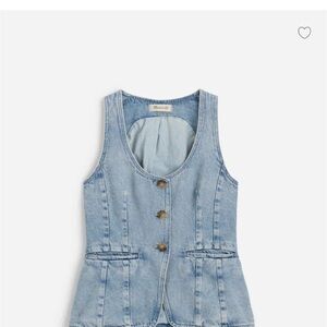 Madewell scoopneck cutaway vest